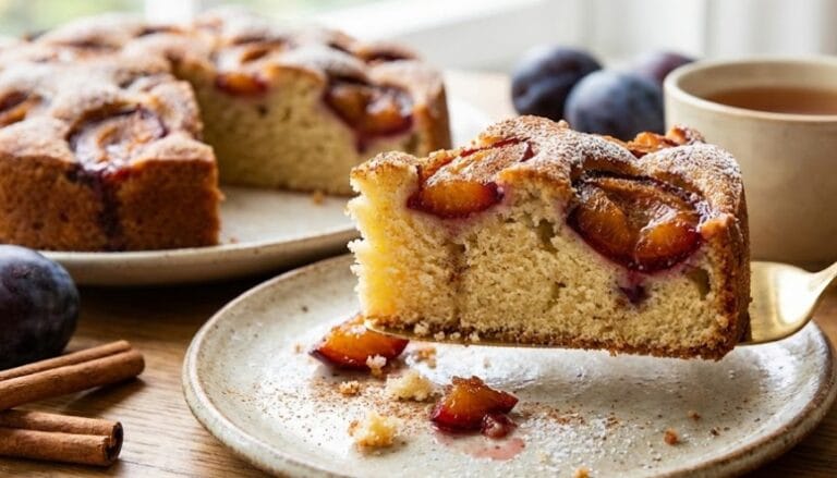 Ciasto śliwkowe z cynamonem bez glutenu