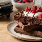 Czekoladowe gofry bezglutenowe