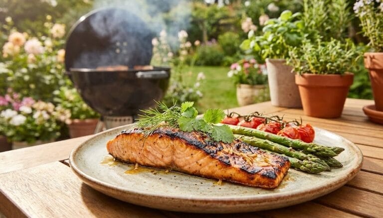 Grillowany łosoś