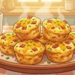 Jajeczne muffinki z boczkiem