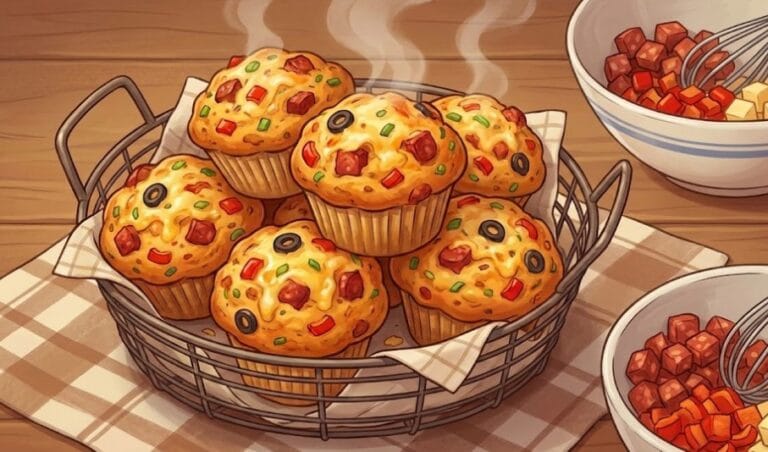 Muffiny z chorizo