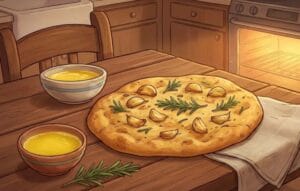 chleb czosnkowy paleo