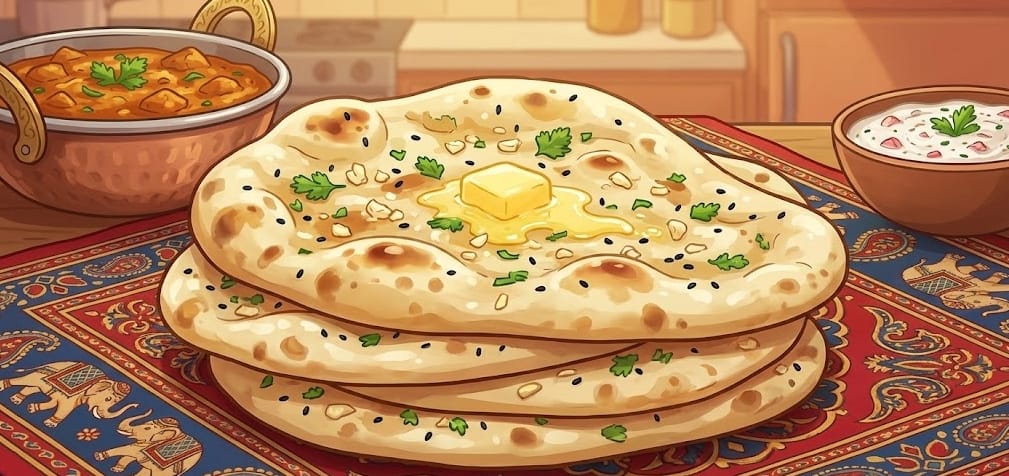 Domowy chlebek naan