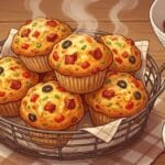 Muffiny z chorizo