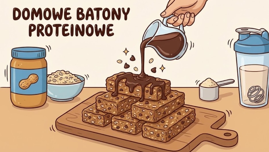 Proteinowy baton z orzechami