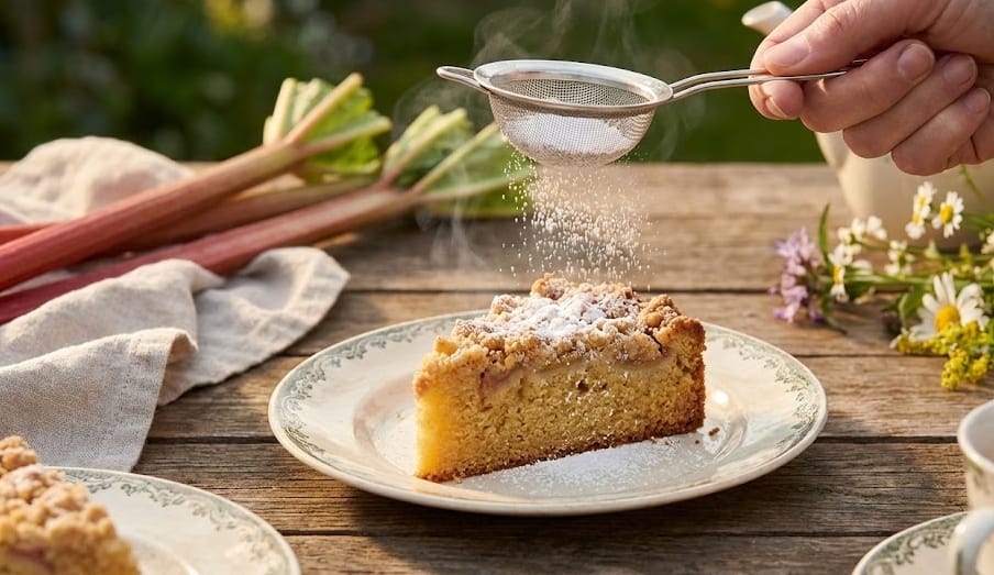 Ciasto z rabarbarem bez glutenu